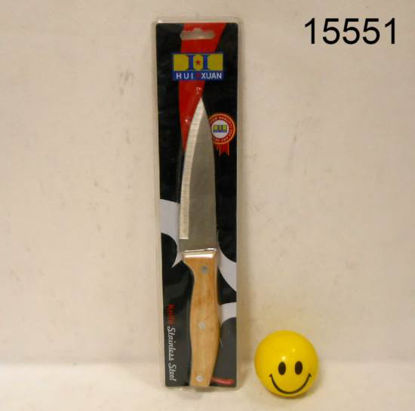 Imagen de CUCHILLO CARNE ACERO Y MANGO MADERA 3.24